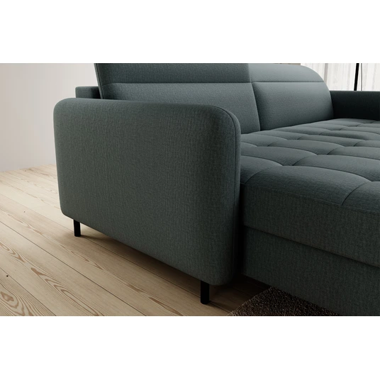 Kampinė sofa Gomsi su patalynės dėže, audinys Manhattan 38