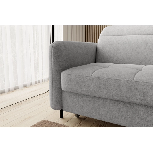 Kampinė sofa Gomsi su patalynės dėže, audinys Raquel 03