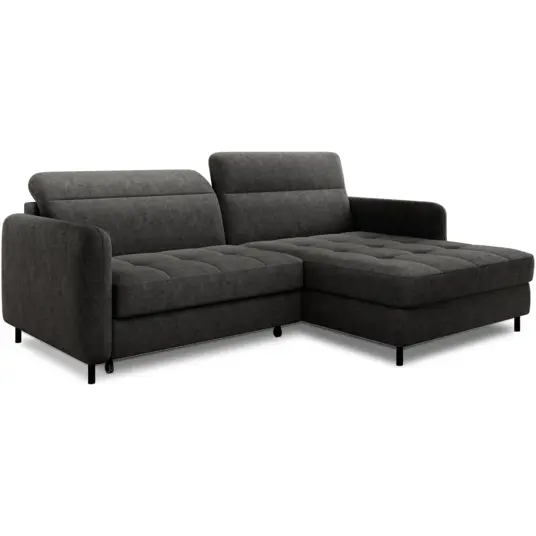 Kampinė sofa Gomsi su patalynės dėže, audinys Raquel 05