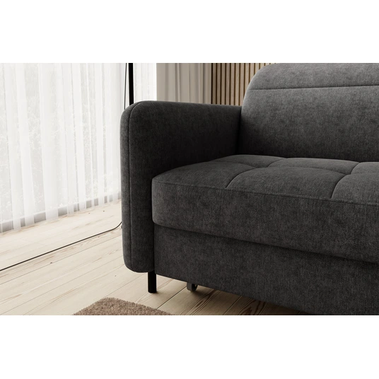 Kampinė sofa Gomsi su patalynės dėže, audinys Raquel 05