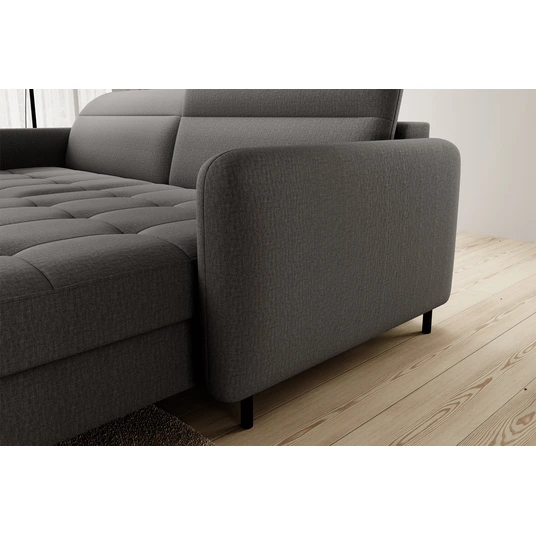 Kampinė sofa Gomsi su patalynės dėže, audinys Manhattan 06