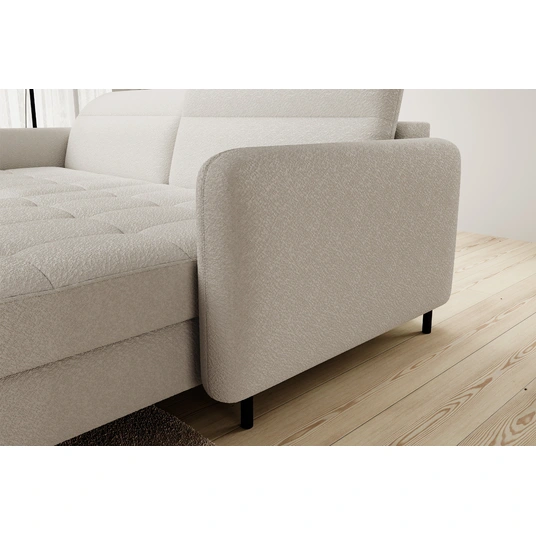 Kampinė sofa Gomsi su patalynės dėže, audinys Royal 18