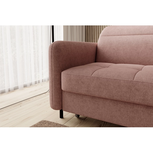 Kampinė sofa Gomsi su patalynės dėže, audinys Raquel 24
