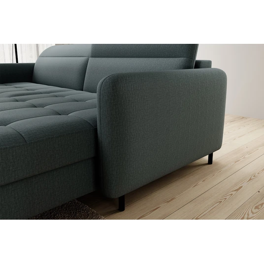 Kampinė sofa Gomsi su patalynės dėže, audinys Manhattan 38