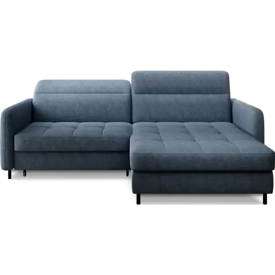 Kampinė sofa Gomsi su patalynės dėže, audinys Raquel 40