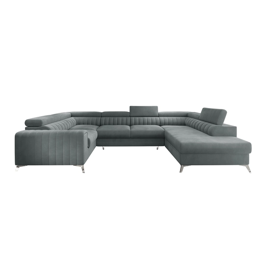 Kampinė sofa Louis su patalynės dėže, audinys Velvetmat 4