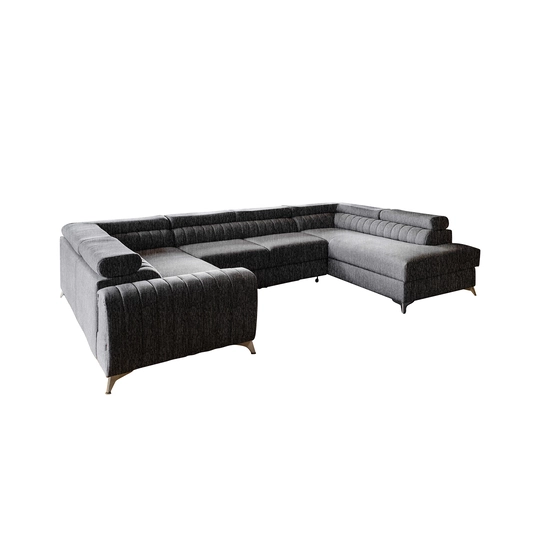 Kampinė sofa Louis su patalynės dėže, audinys Gojo 5