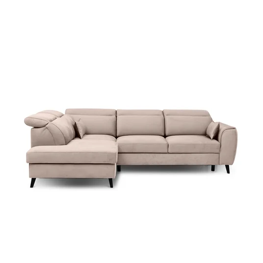 Kampinė sofa Noble su patalynės dėže, audinys Sola 18
