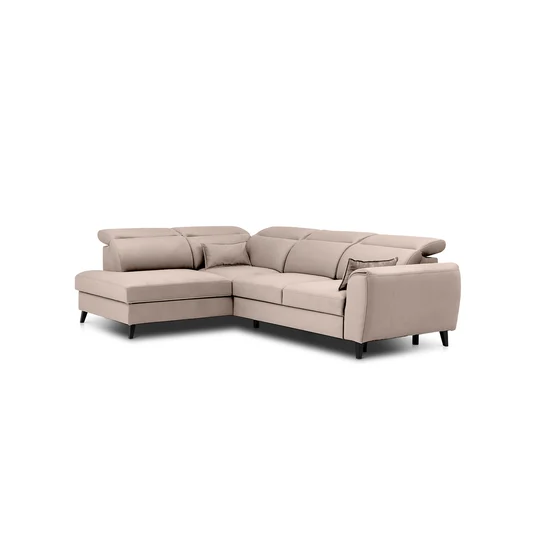 Kampinė sofa Noble su patalynės dėže, audinys Sola 18