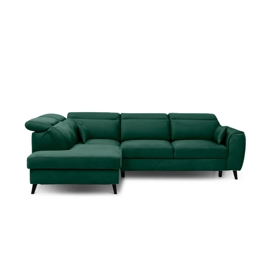 Kampinė sofa Noble su patalynės dėže, audinys Nube 35
