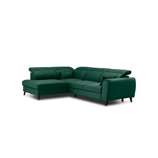 Kampinė sofa Noble su patalynės dėže, audinys Nube 35