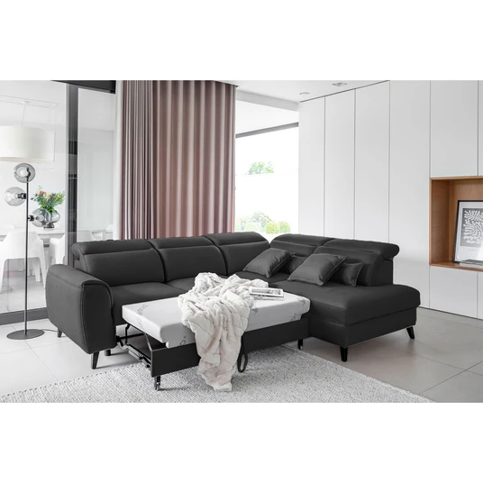 Kampinė sofa Noble su patalynės dėže, audinys Nube 6