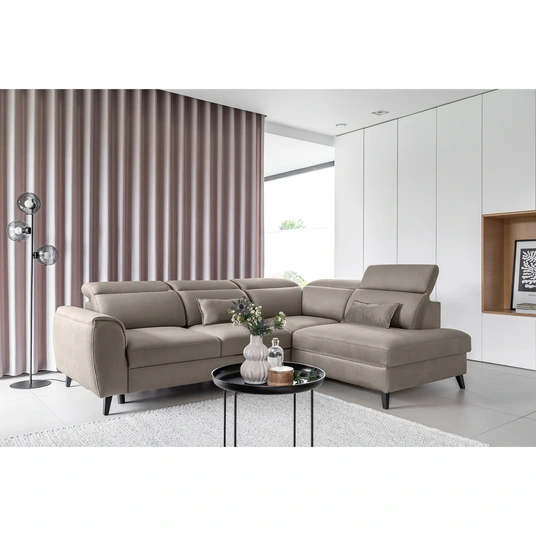 Kampinė sofa Noble su patalynės dėže, audinys Savoi 7