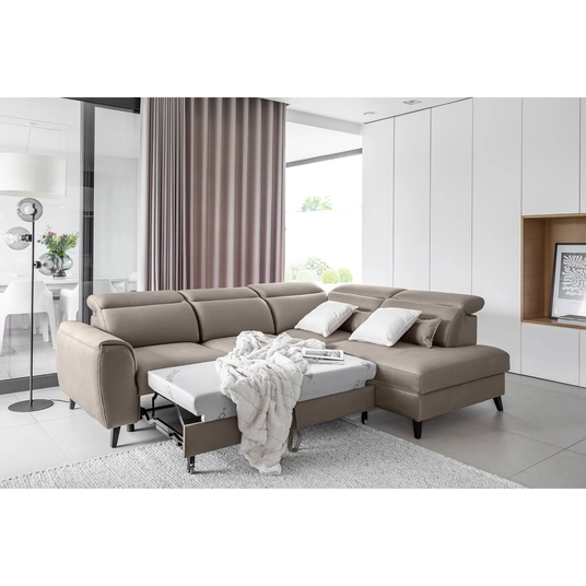 Kampinė sofa Noble su patalynės dėže, audinys Savoi 7