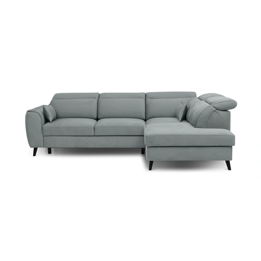 Kampinė sofa Noble su patalynės dėže, audinys Savoi 100