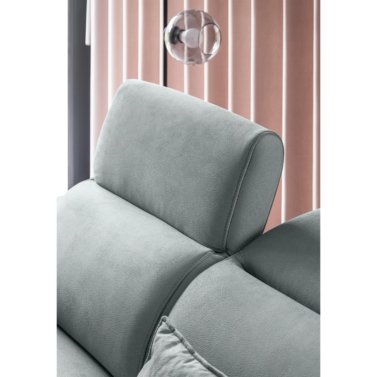 Kampinė sofa Noble su patalynės dėže, audinys Savoi 100