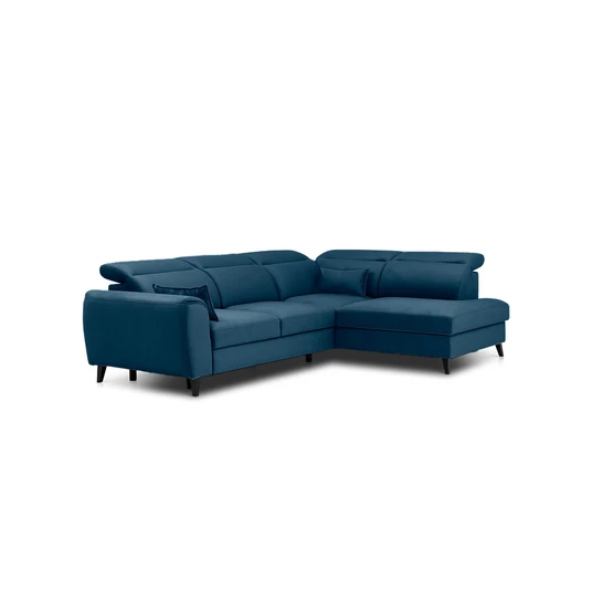 Kampinė sofa Noble su patalynės dėže, audinys Nube 40