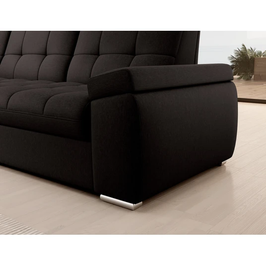 Kampinė sofa Sado su patalynės dėže, audinys Flores 22