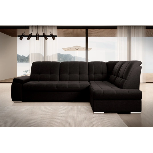 Kampinė sofa Sado su patalynės dėže, audinys Flores 22