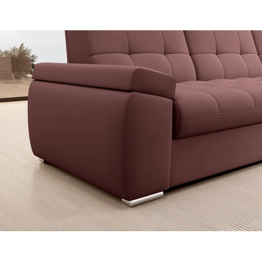 Kampinė sofa Sado su patalynės dėže, audinys Velvetmat 24