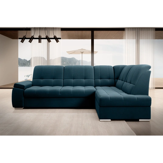 Kampinė sofa Sado su patalynės dėže, audinys Nube 40