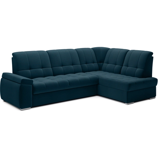 Kampinė sofa Sado su patalynės dėže, audinys Nube 40