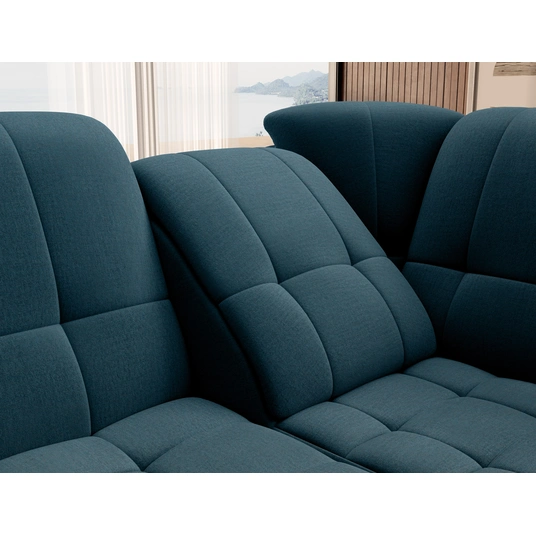 Kampinė sofa Sado su patalynės dėže, audinys Nube 40