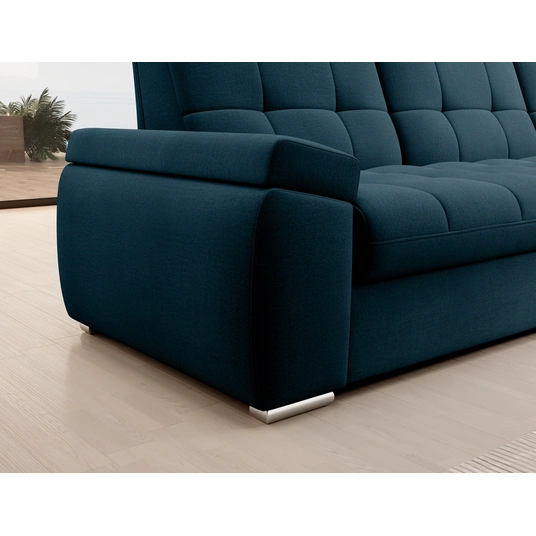 Kampinė sofa Sado su patalynės dėže, audinys Nube 40
