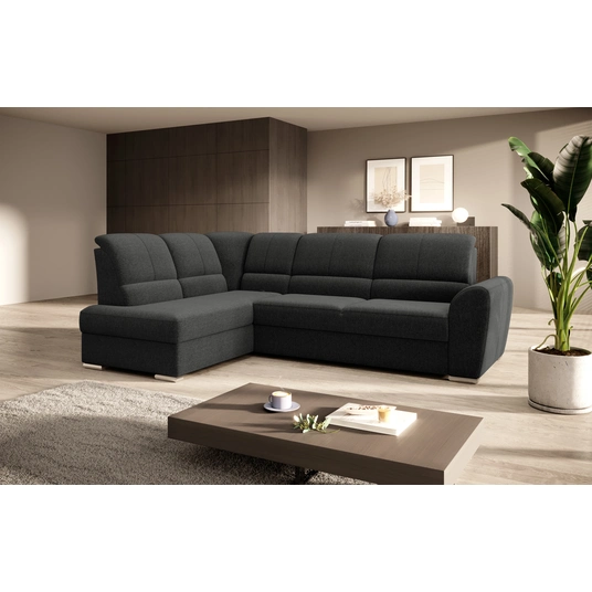 Kampinė sofa Siber su patalynės dėže, audinys Flores 4