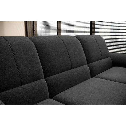 Kampinė sofa Siber su patalynės dėže, audinys Flores 4