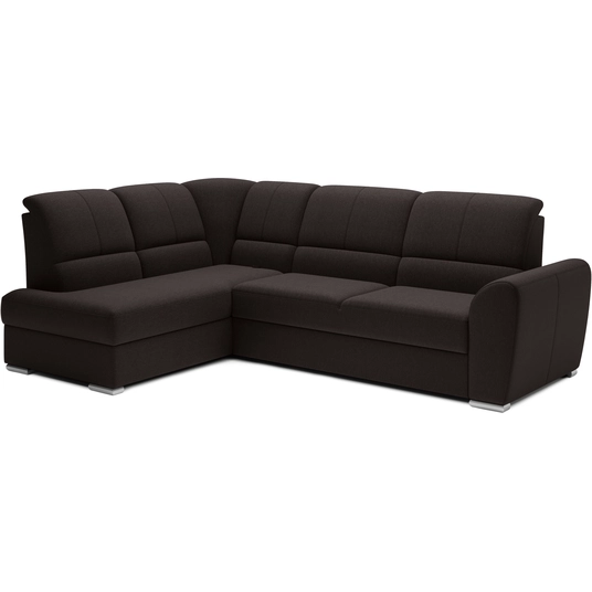 Kampinė sofa Siber su patalynės dėže, audinys Flores 22