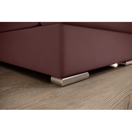 Kampinė sofa Siber su patalynės dėže, audinys Velvetmat 24