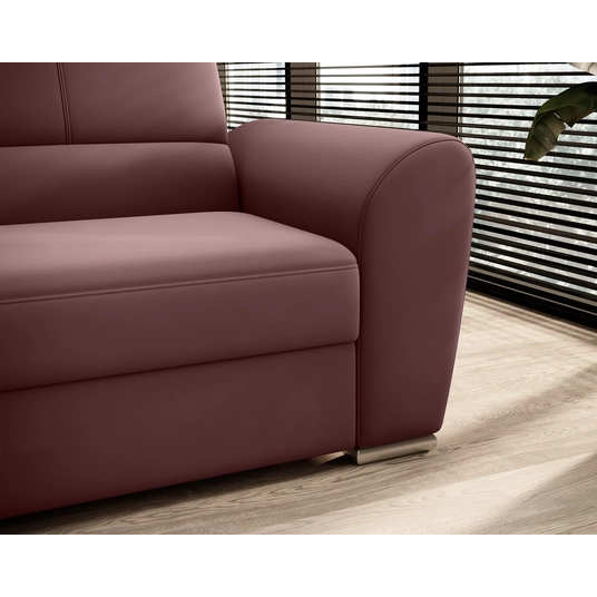 Kampinė sofa Siber su patalynės dėže, audinys Velvetmat 24