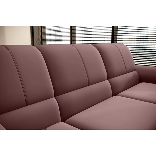 Kampinė sofa Siber su patalynės dėže, audinys Velvetmat 24
