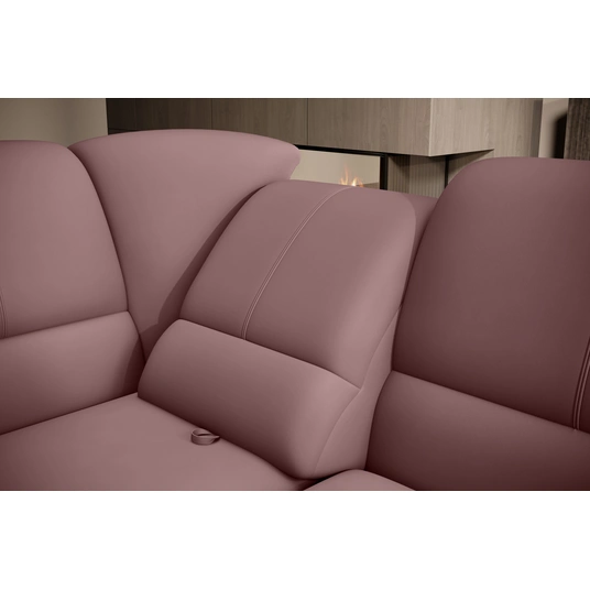 Kampinė sofa Siber su patalynės dėže, audinys Velvetmat 24