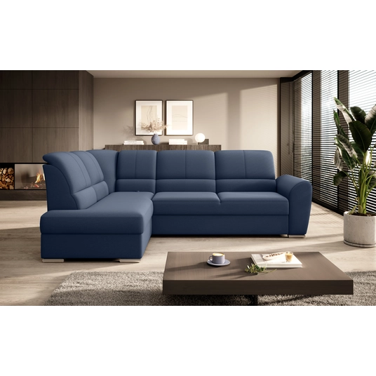 Kampinė sofa Siber su patalynės dėže, audinys Gojo 40