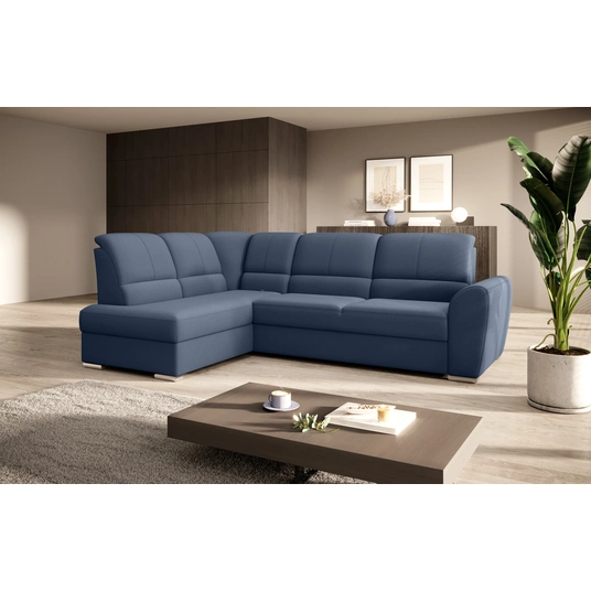 Kampinė sofa Siber su patalynės dėže, audinys Gojo 40