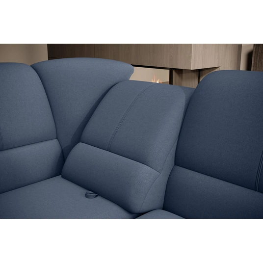 Kampinė sofa Siber su patalynės dėže, audinys Gojo 40