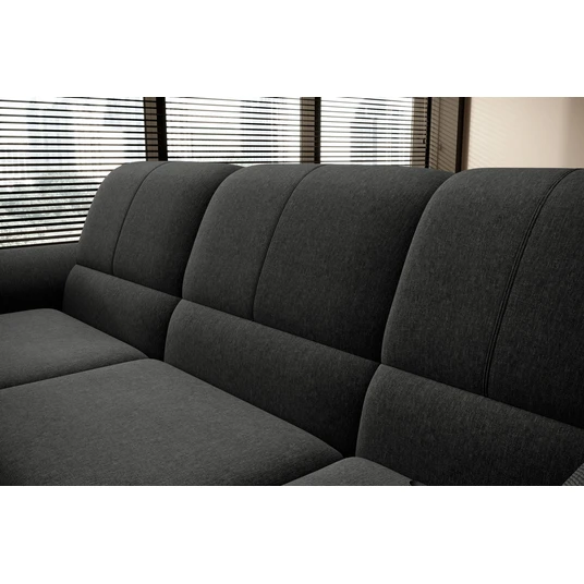Kampinė sofa Siber su patalynės dėže, audinys Flores 4