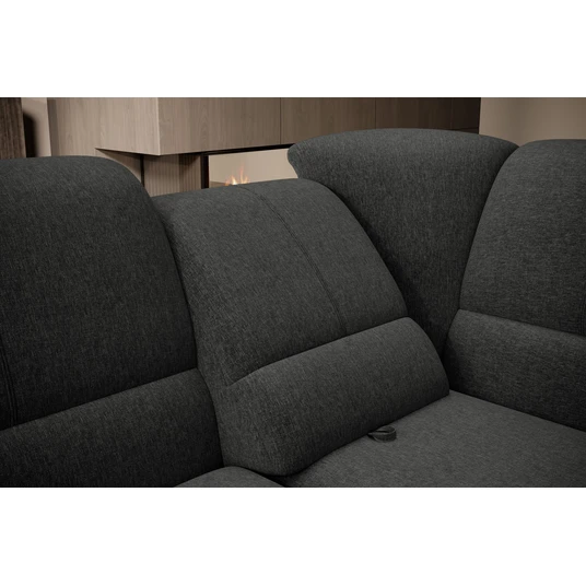 Kampinė sofa Siber su patalynės dėže, audinys Flores 4