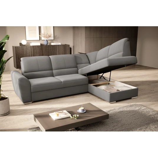Kampinė sofa Siber su patalynės dėže, audinys Loco 4