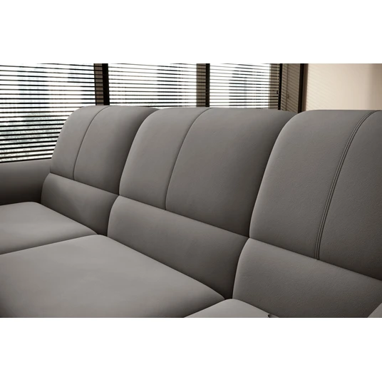 Kampinė sofa Siber su patalynės dėže, audinys Loco 4