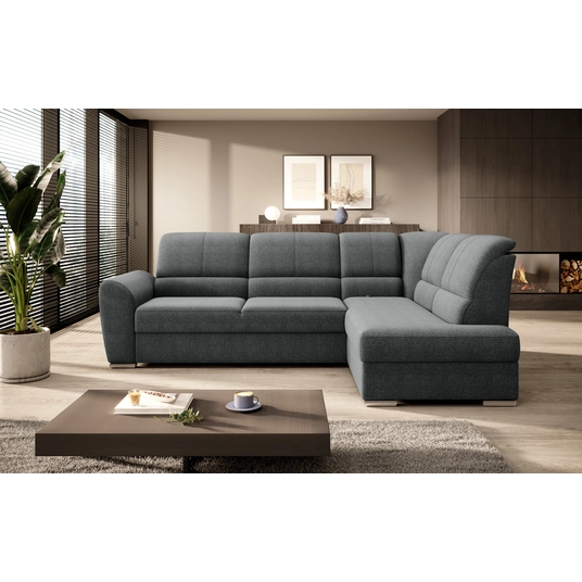 Kampinė sofa Siber su patalynės dėže, audinys Vero 5