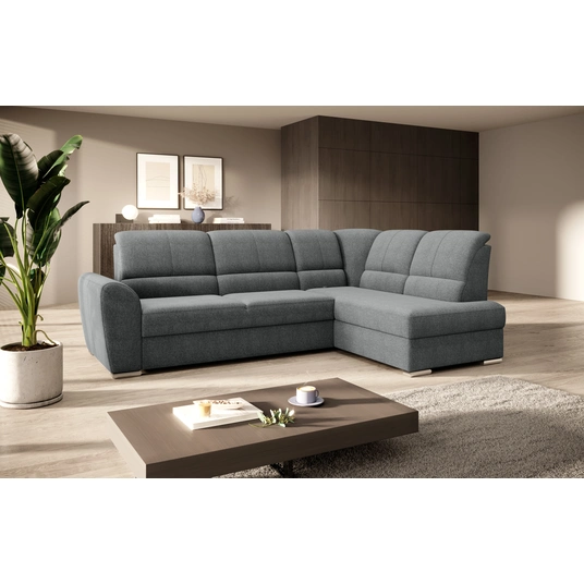 Kampinė sofa Siber su patalynės dėže, audinys Vero 5