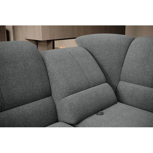 Kampinė sofa Siber su patalynės dėže, audinys Vero 5