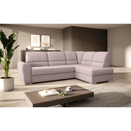 Kampinė sofa Siber su patalynės dėže, audinys Gojo 101