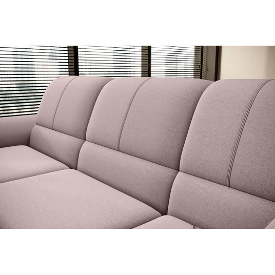 Kampinė sofa Siber su patalynės dėže, audinys Gojo 101