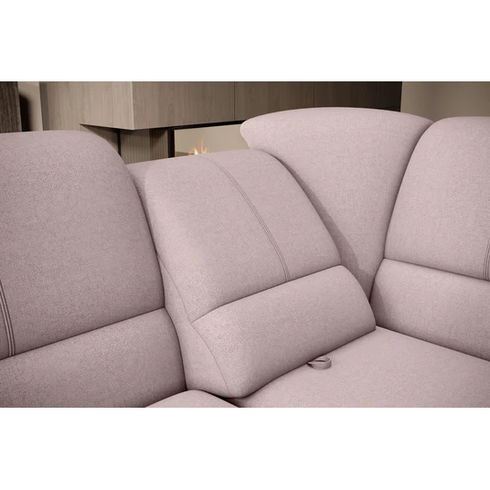 Kampinė sofa Siber su patalynės dėže, audinys Gojo 101