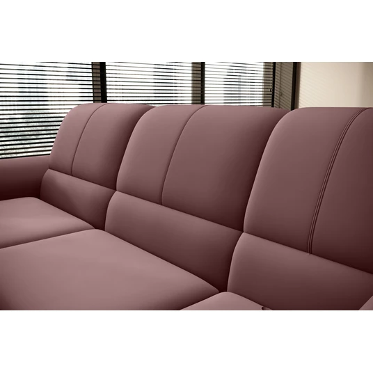 Kampinė sofa Siber su patalynės dėže, audinys Velvetmat 24