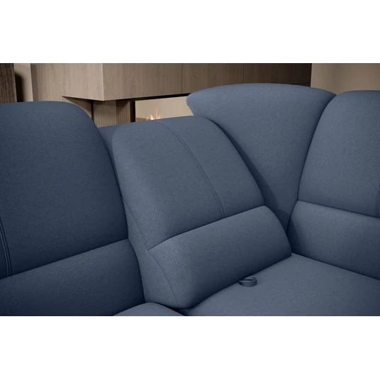 Kampinė sofa Siber su patalynės dėže, audinys Gojo 40